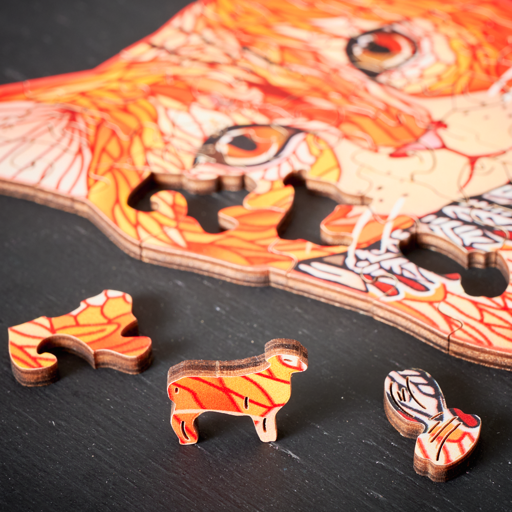 WoodlyShapes Puzzles - Creative Wooden Animal Shapes