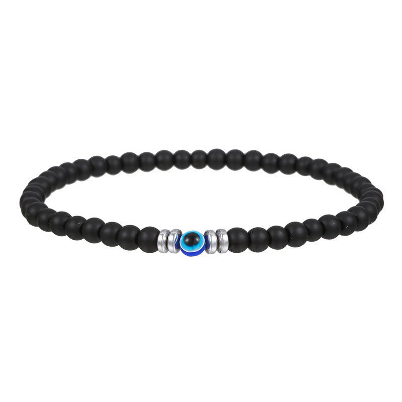 Thor - 4mm Natural Stone Evil Eye Bracelet for Men