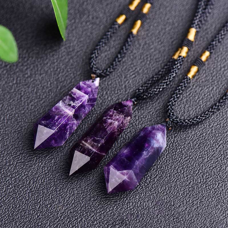 Faelara - Amethyst Healing Crystal Necklace