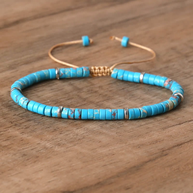 Seraphina Bracelet - Braided Natural Stone Bead Design