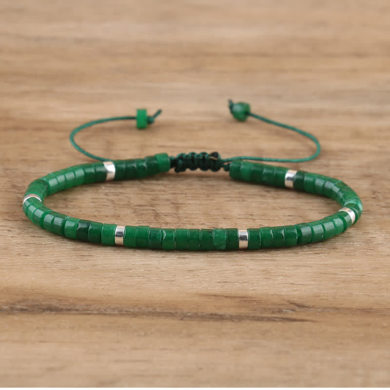 Seraphina Bracelet - Braided Natural Stone Bead Design