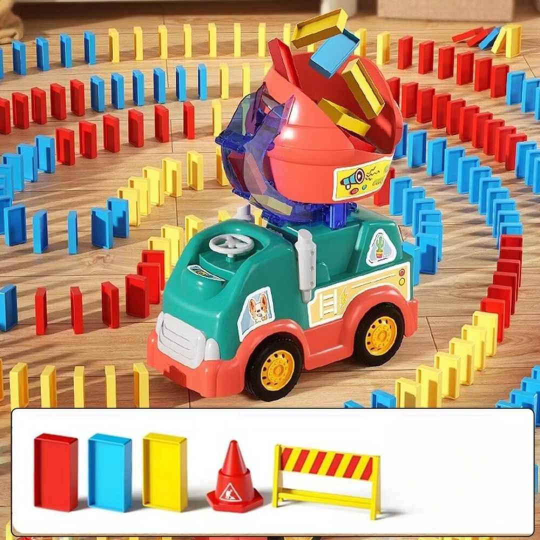 ColorDash Truck - Automatic Domino Laying Machine for Kids