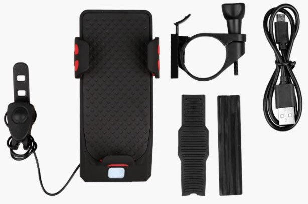 RideGuard - 4-in-1 Bike Phone Mount with Power Bank