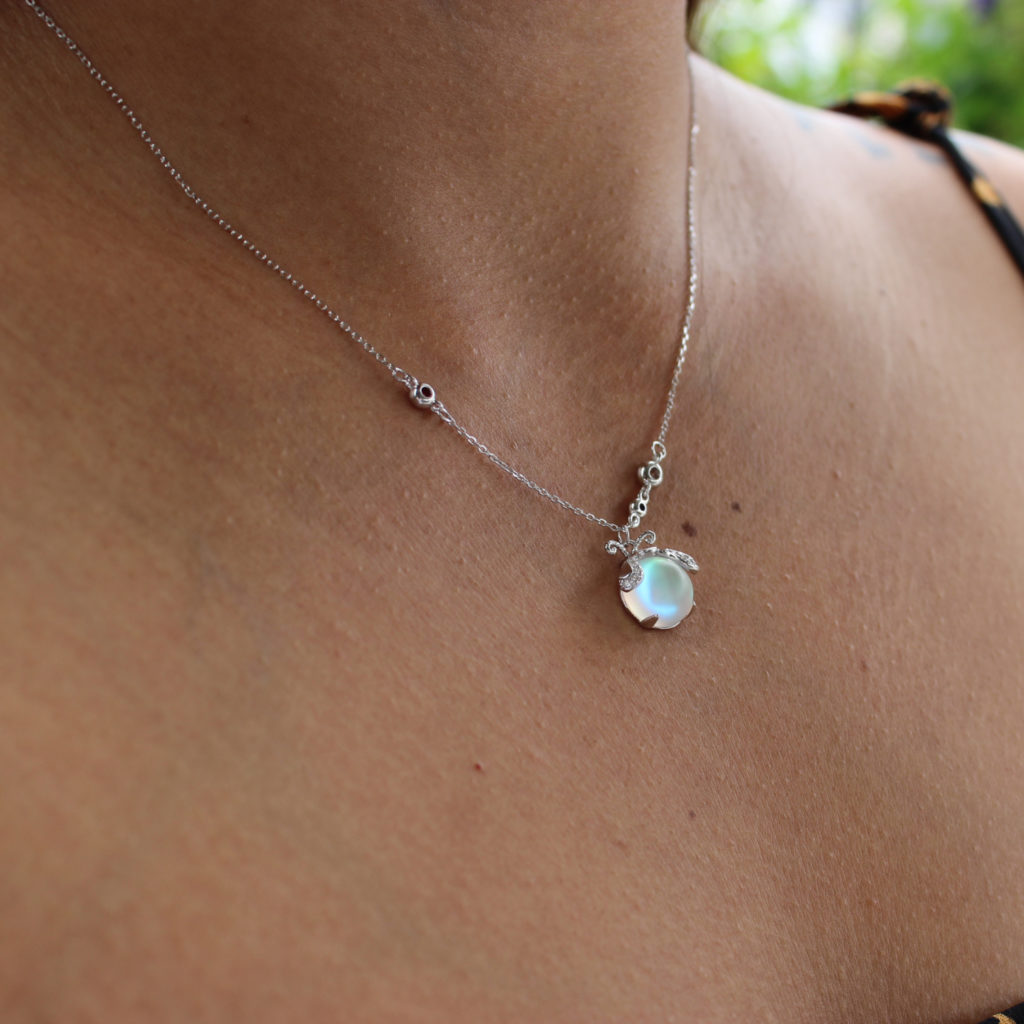 Firefly Moonstone Necklace - Unique and Radiant Design