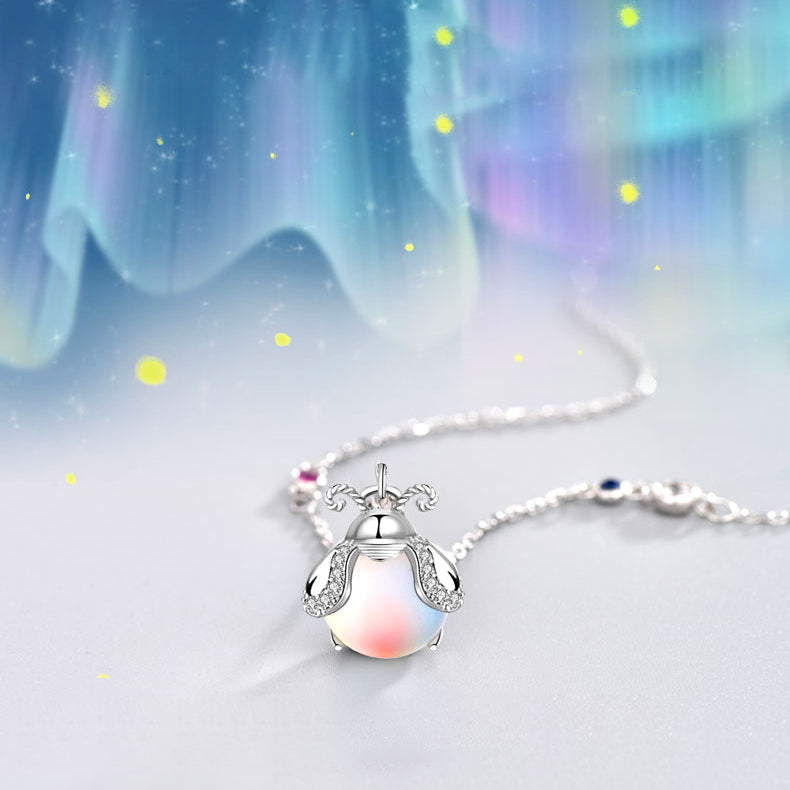 Firefly Moonstone Necklace - Unique and Radiant Design