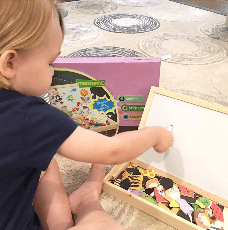 CreativeChalk Board - Magnetic Two-Sided Kids Drawing Board