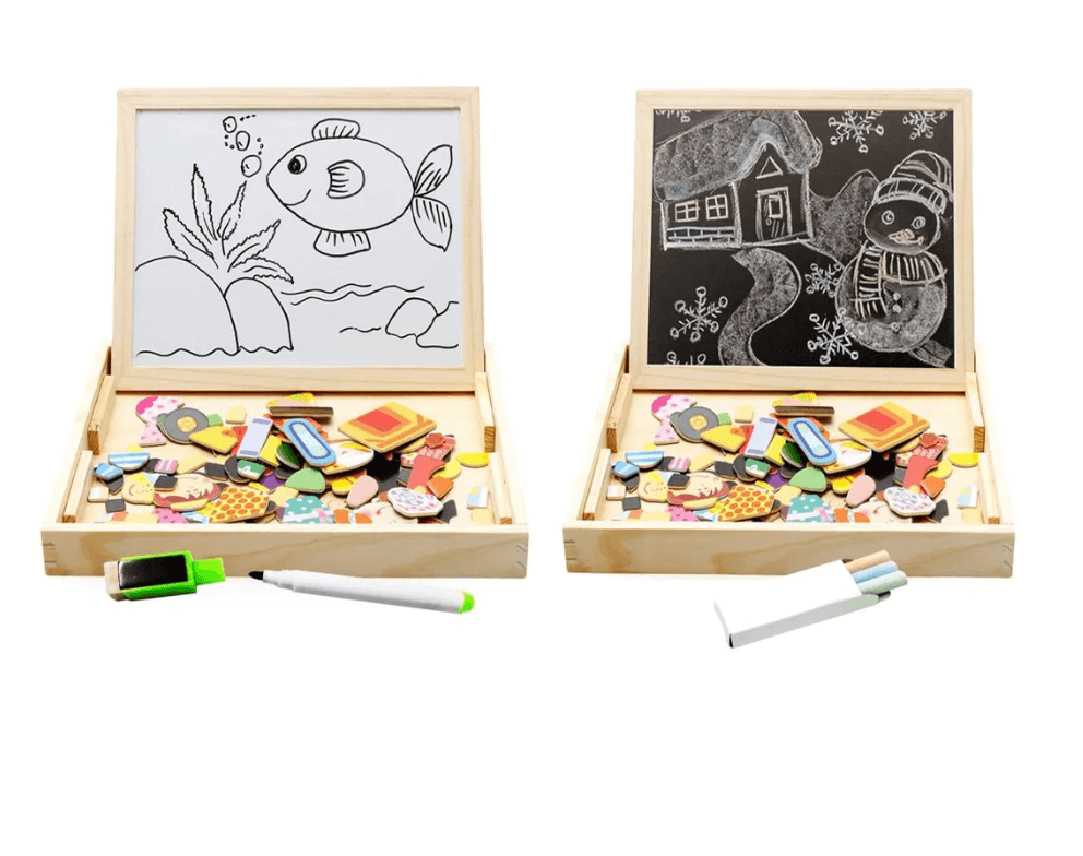 CreativeChalk Board - Magnetic Two-Sided Kids Drawing Board