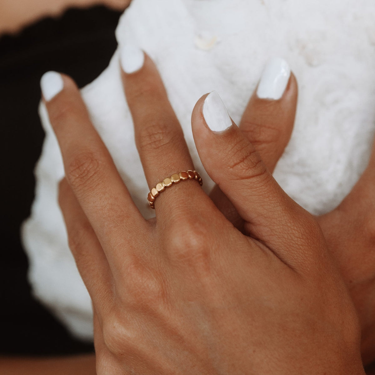 Rosveta - Elegant Beaded Ring for a Timeless Look