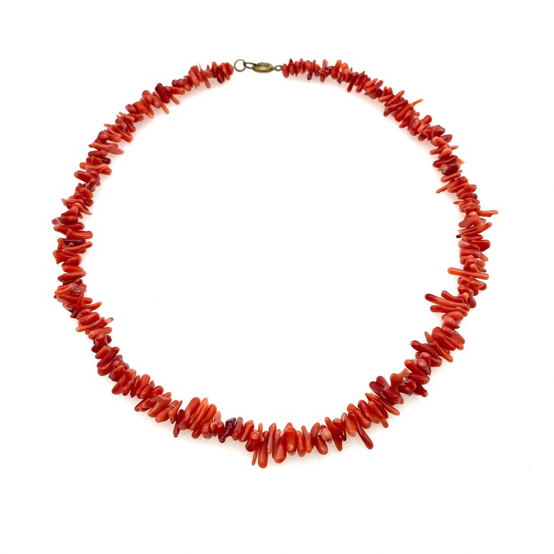 Cendaria Red Coral Necklace - Vibrant Bohemian Statement Piece