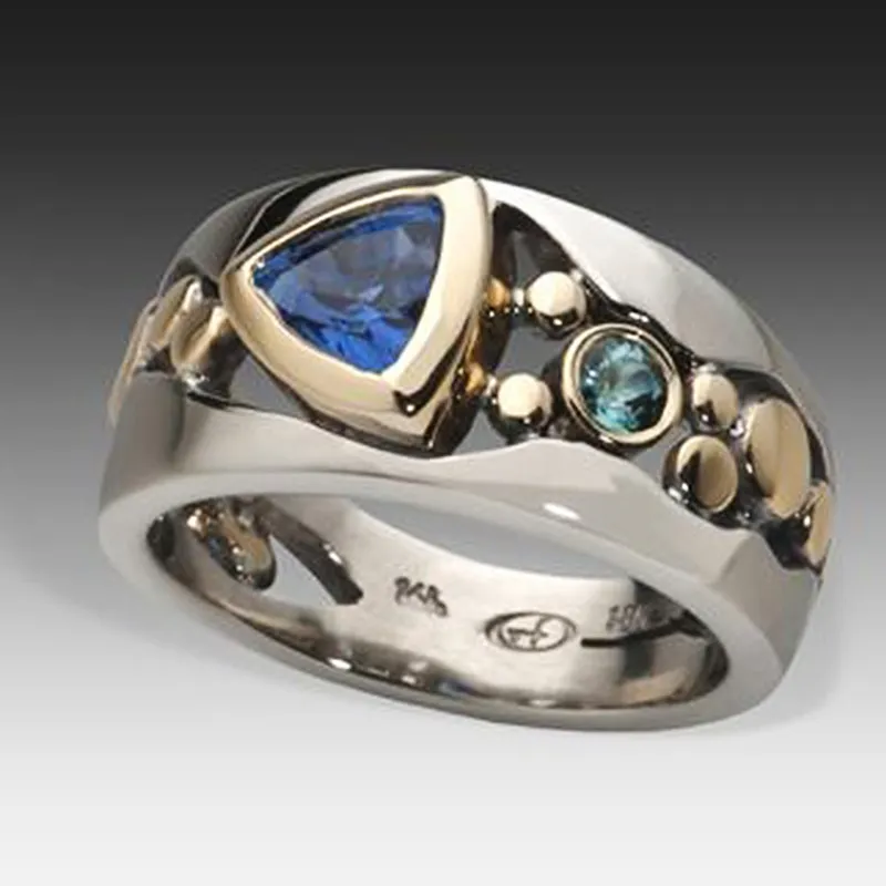 Bemira - Vintage Blue Crystal Ring