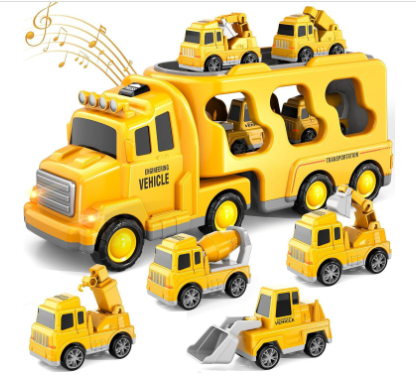 FunCity Trucks - Light-Up Truck Playset with Sound Effects