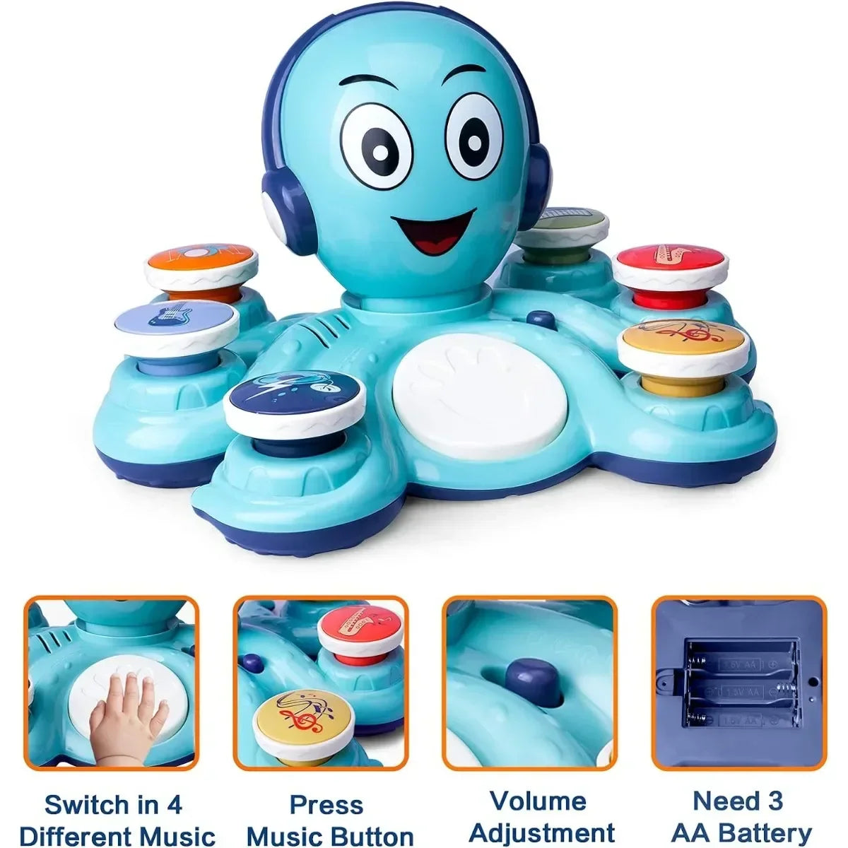 OctoJam - Interactive Musical Toy for Toddlers
