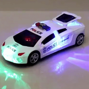 SpeedGlider - Police Car Toy with Lights and Sound