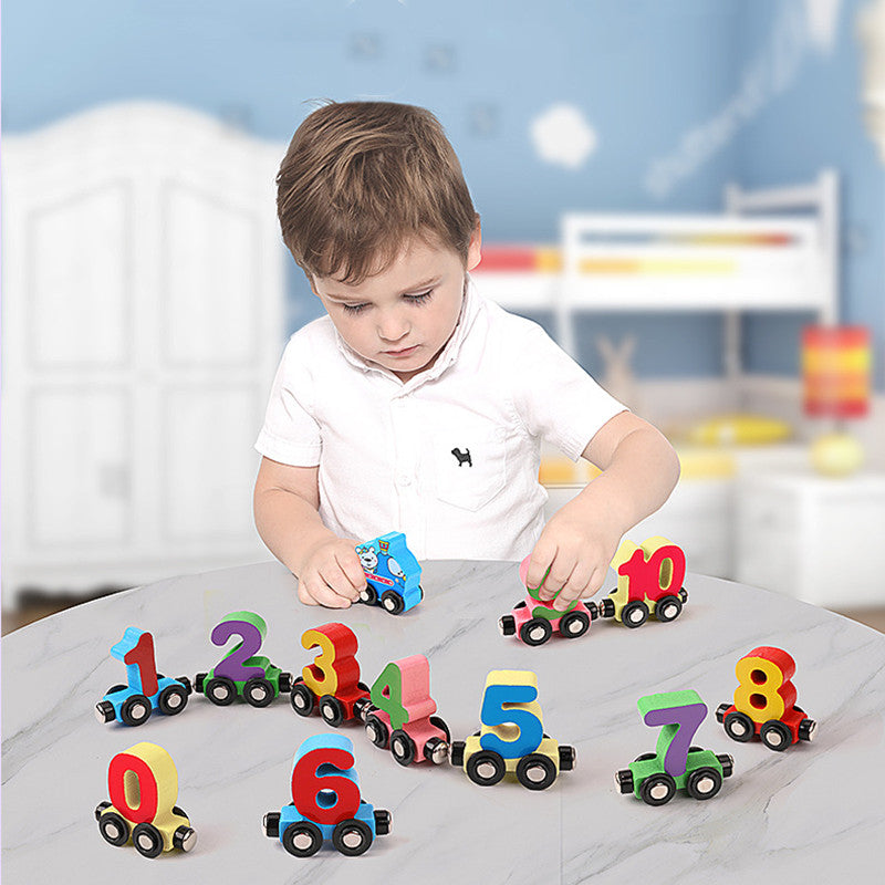 Gronavex - Educational Wooden Train Toy for Kids