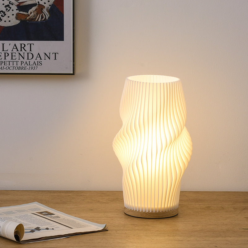 Coro Field - Pleated Cream Accent Table Lamp