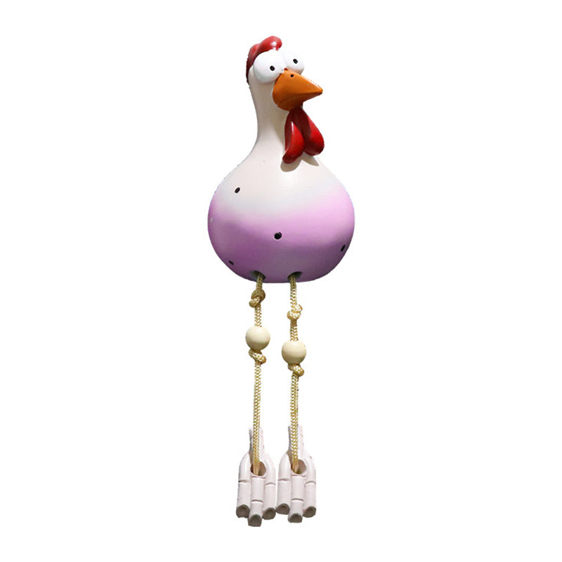 HappyChick Garden Decor - Charming Ceramic Chicken Garden Ornaments