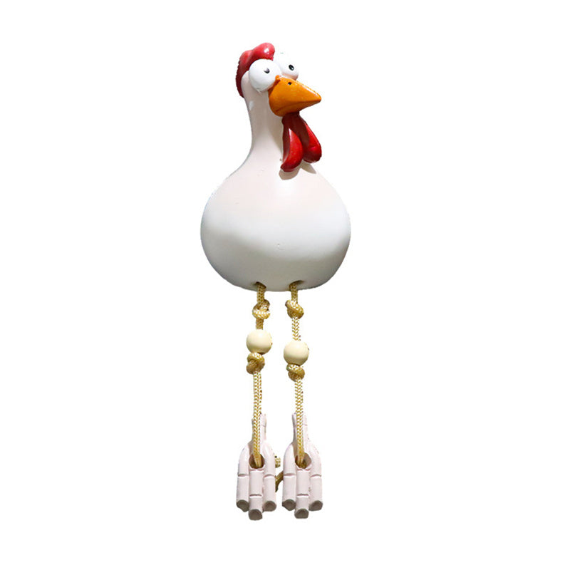 HappyChick Garden Decor - Charming Ceramic Chicken Garden Ornaments