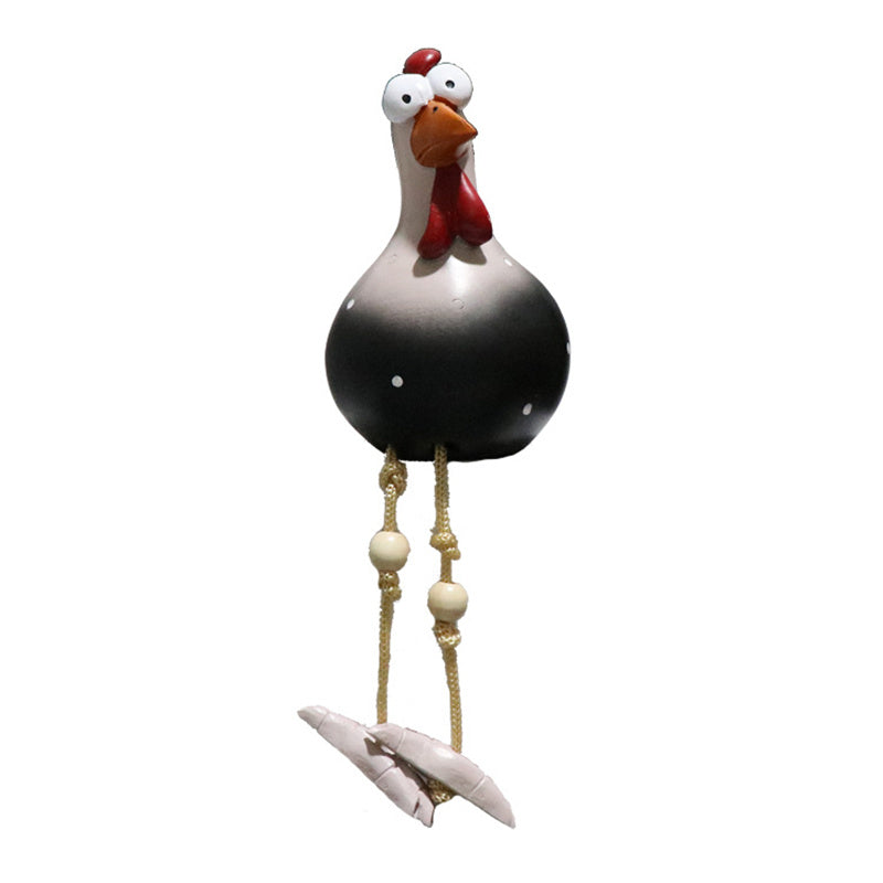 HappyChick Garden Decor - Charming Ceramic Chicken Garden Ornaments