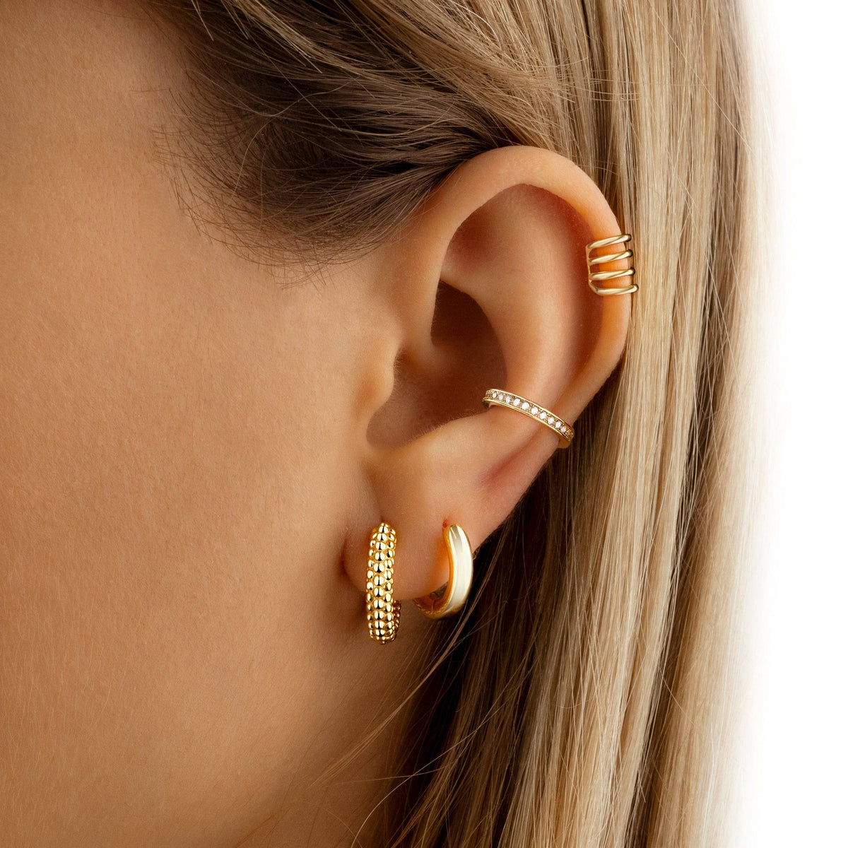Aurilia - Elegant Sterling Silver Hoop Earrings