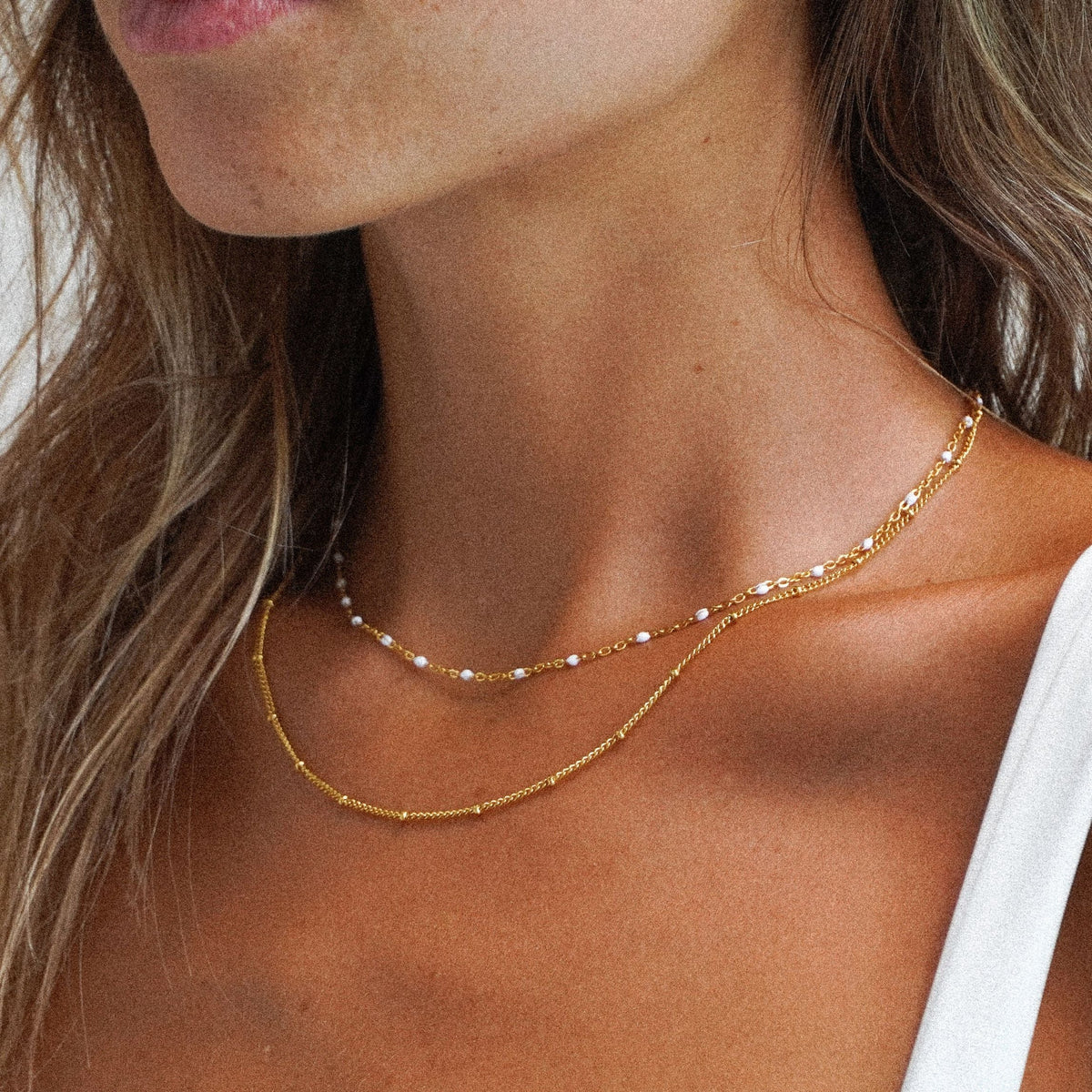 Cavelle - Elegant Double Beaded Choker