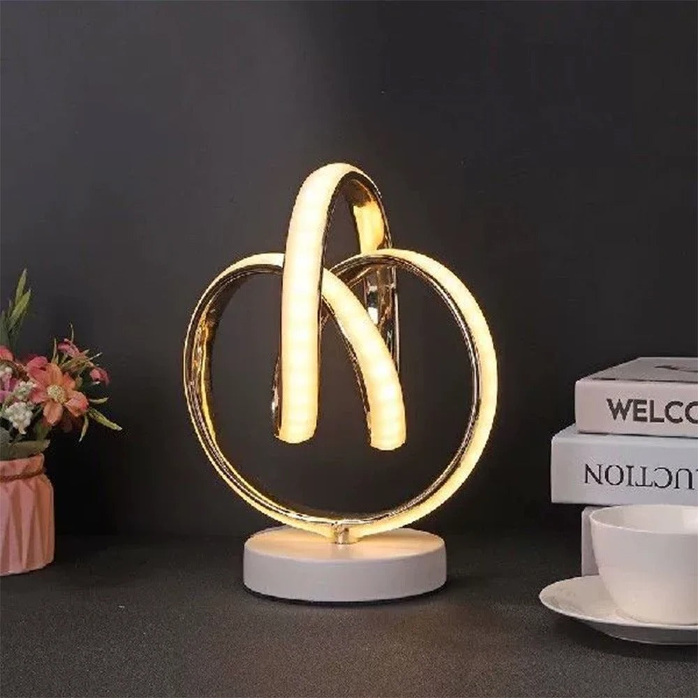 Luminare - Curved LED Table Lamp USB Port