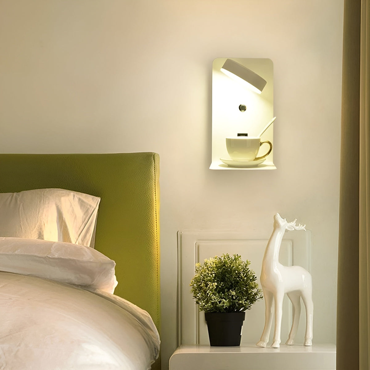 Rogmont - Modern Black and White Wall Lamp