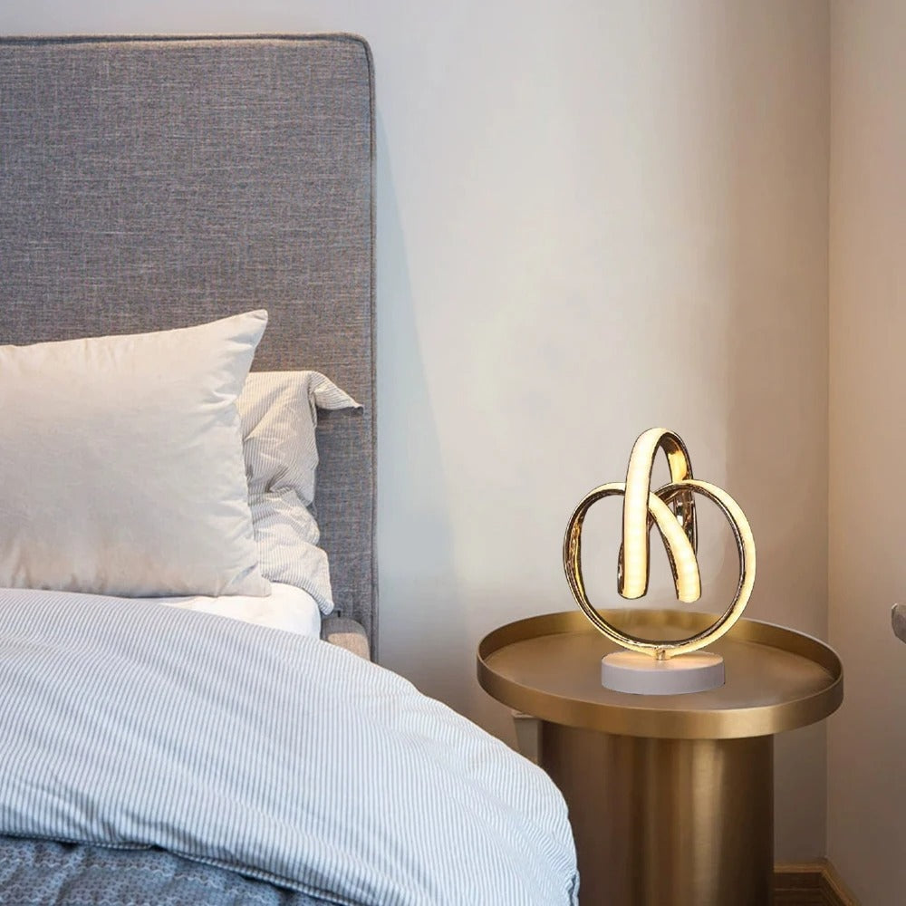 Luminare - Curved LED Table Lamp USB Port
