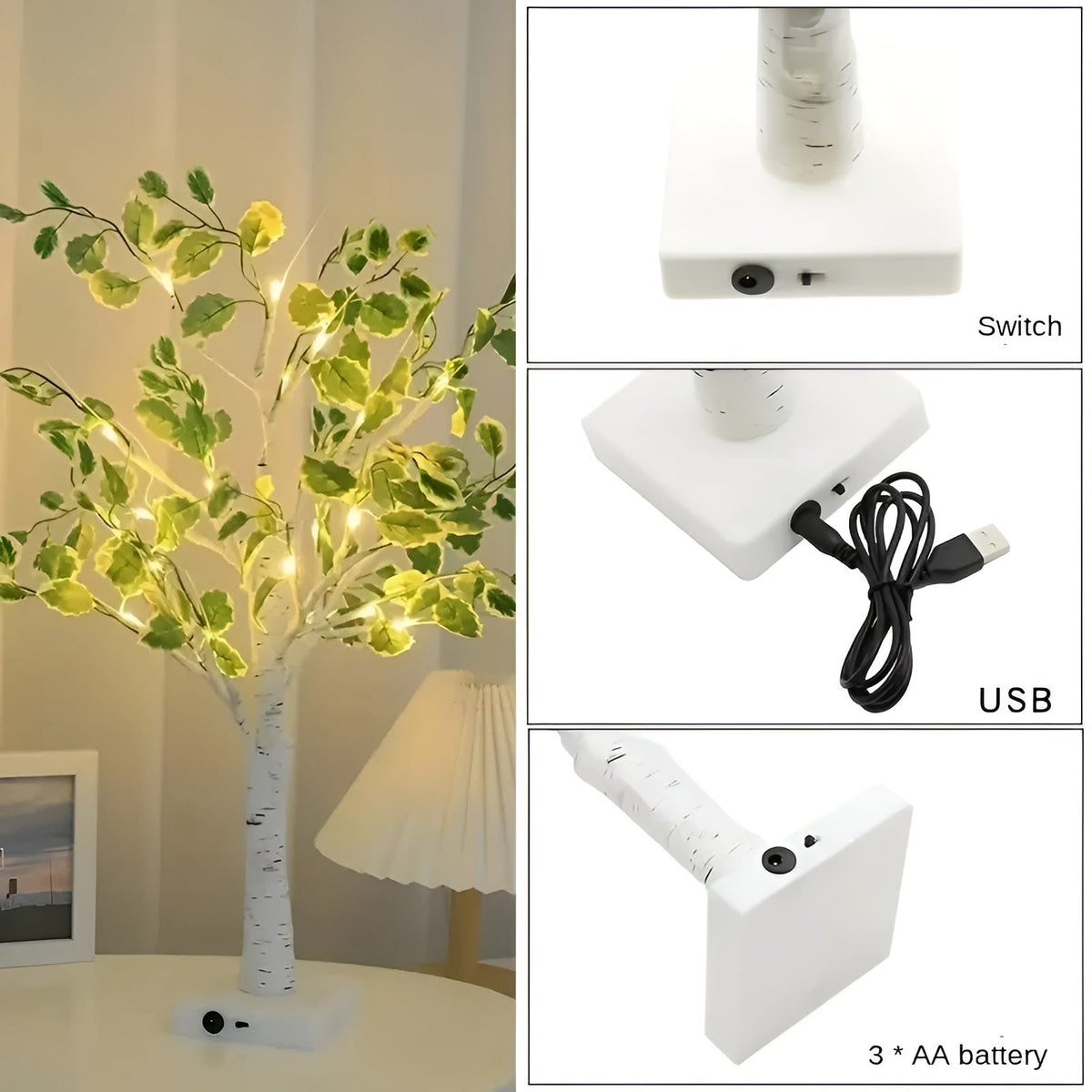 Weilcross - LED Tree Table Lamp