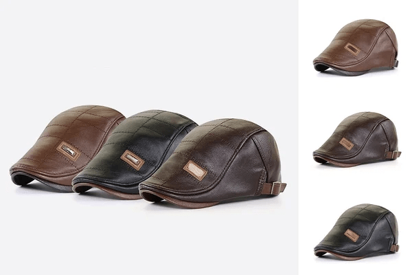 LuxeStyle Beret - Timeless Elegance in Leather