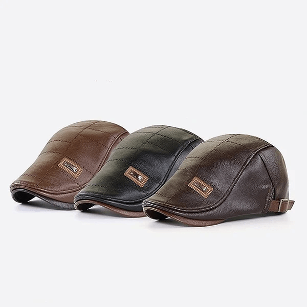 LuxeStyle Beret - Timeless Elegance in Leather
