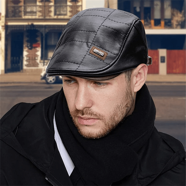 LuxeStyle Beret - Timeless Elegance in Leather