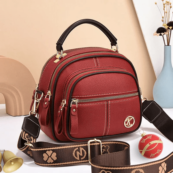 TimelessCharm - Elegant Leather Crossbody Bag for Everyday Wear