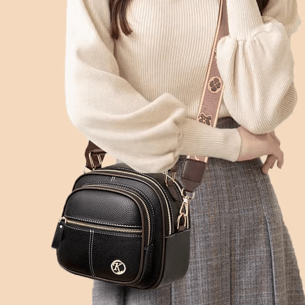 TimelessCharm - Elegant Leather Crossbody Bag for Everyday Wear