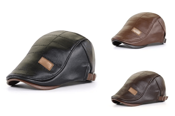 LuxeStyle Beret - Timeless Elegance in Leather