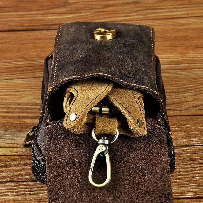 EliteGuard - Premium Leather Waist Bag for Men