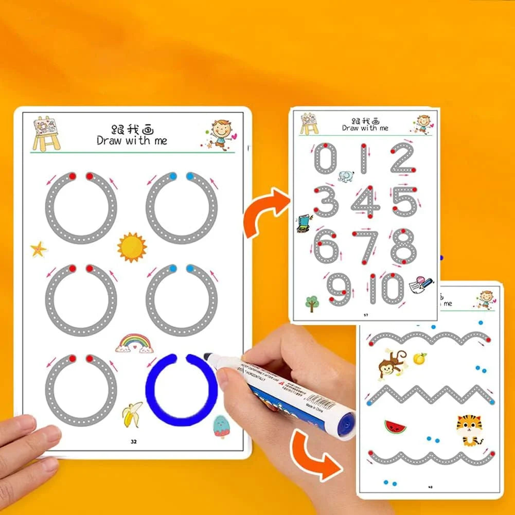 Pembra Reach - Reusable Writing Practice Workbook For Kids