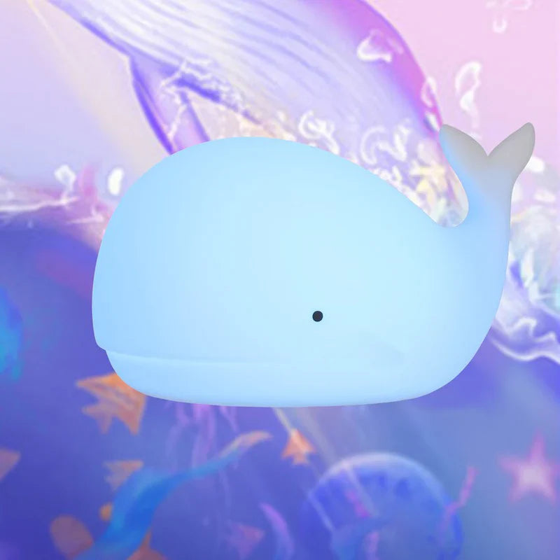GlowWhale - Enchanting Color-Changing Whale Night Light