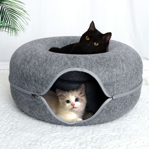 Purrfect Den - Cozy Cat Tunnel with Sleeping Nook