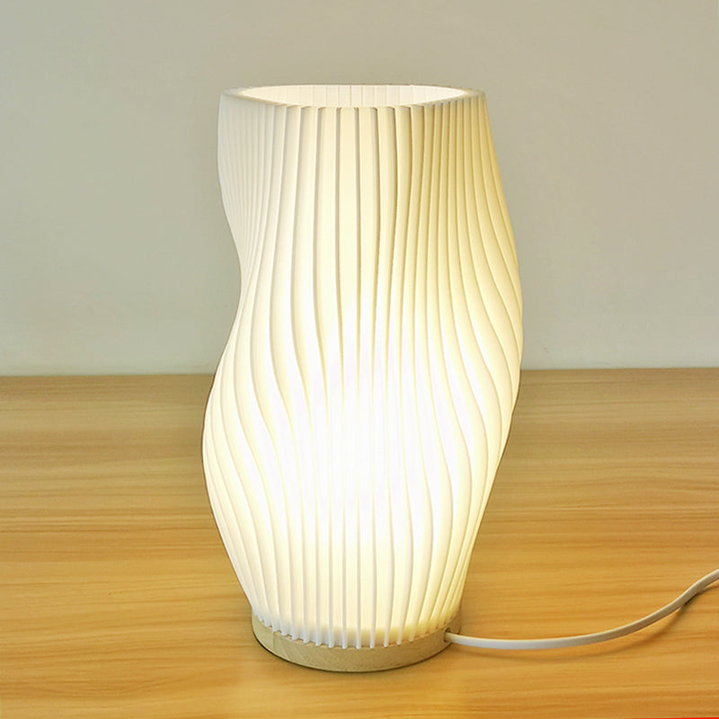Coro Field - Pleated Cream Accent Table Lamp