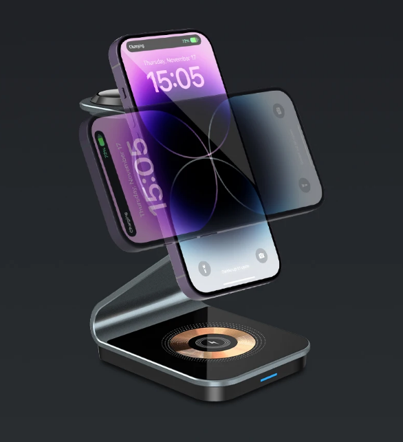 Chargy Pro - Magnetic 3-in-1 Wireless Charging Station