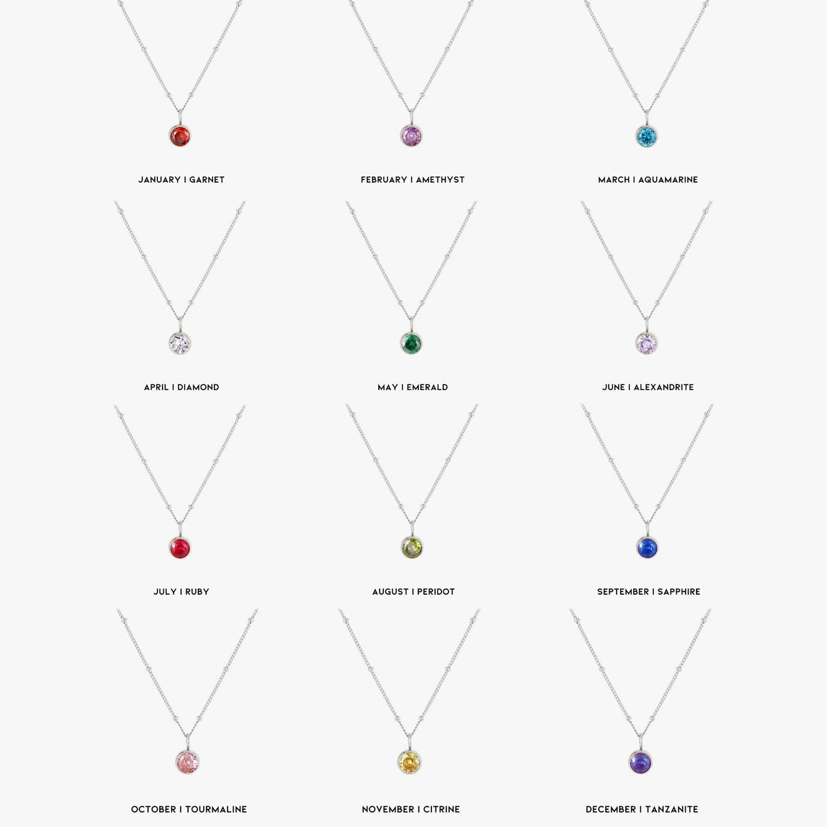Bunavere - Birthstone Necklace for a Meaningful Connection