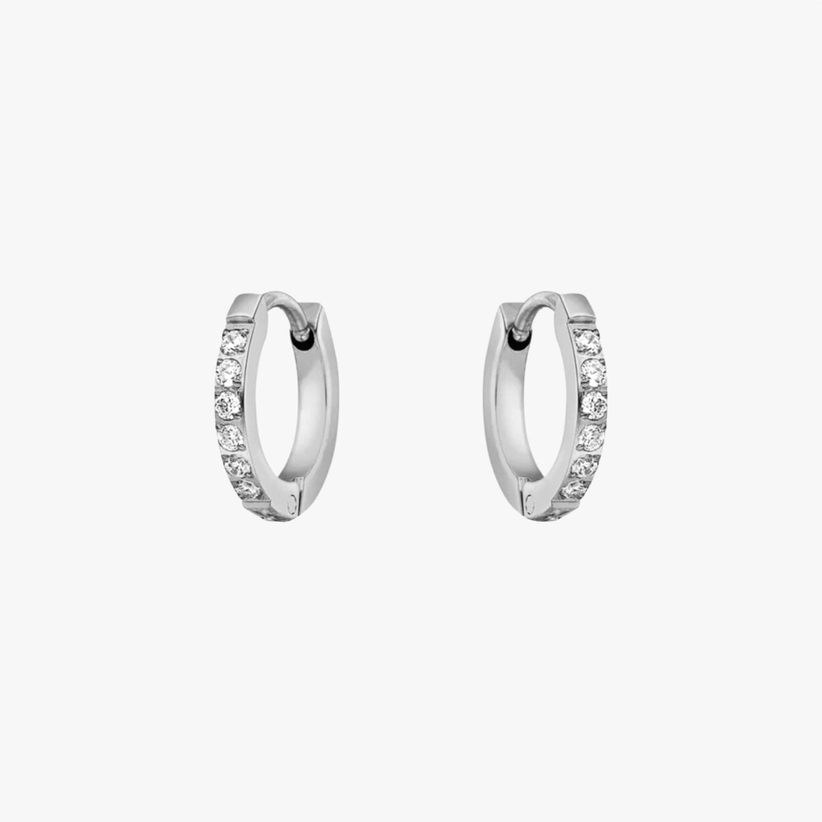 Belvara - Elegant Zirconia Small Hoop Earrings