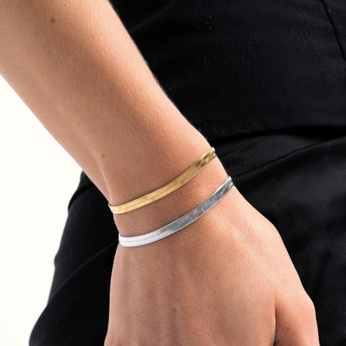 Lana - Elegant Herringbone Bracelet