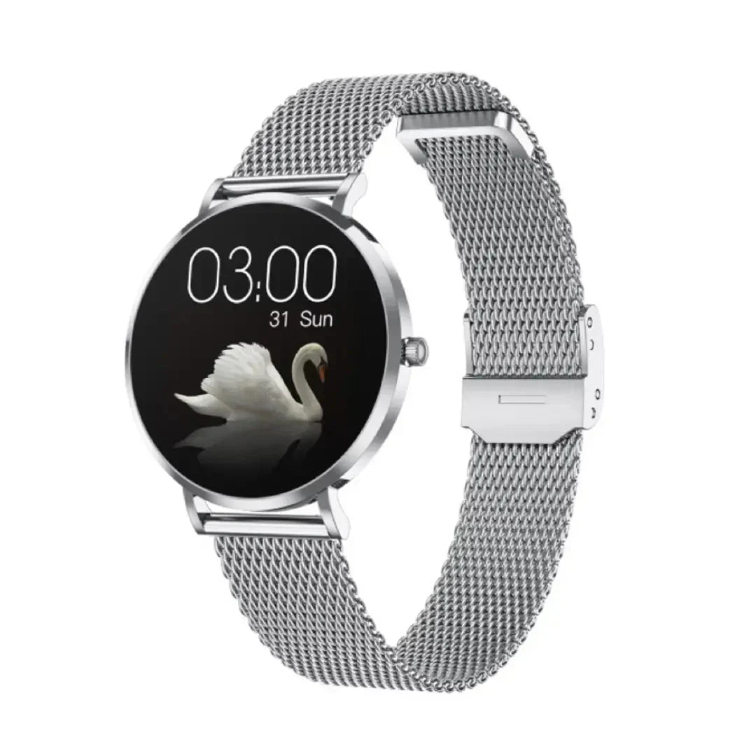 SlimFit Grace - Slim Smartwatch for Health Tracking and Connectivity