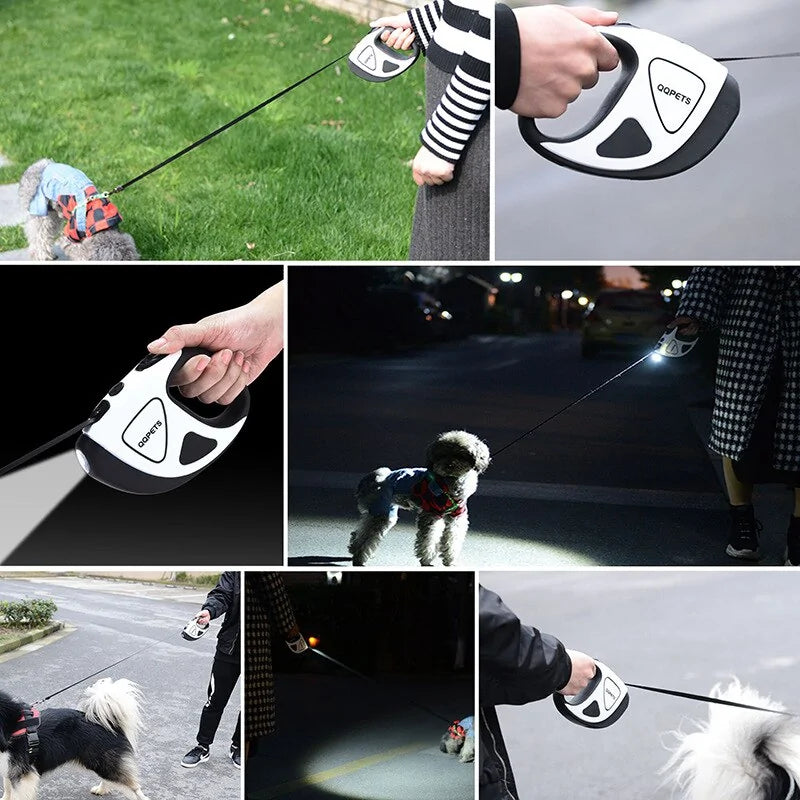 BrightLeash - Premium Retractable Dog Leash with LED Light