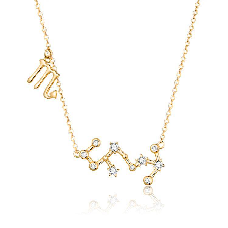 Faestra - Celestial Zodiac Astrology Necklace