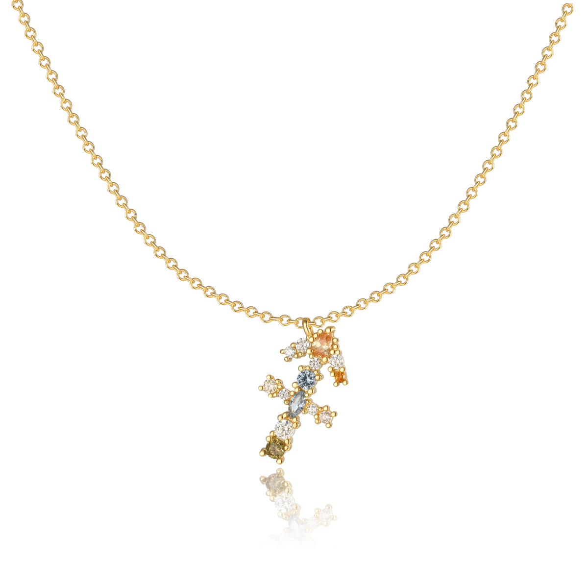 Celestia Zodiac Necklace - Sterling Silver Star Sign Pendant