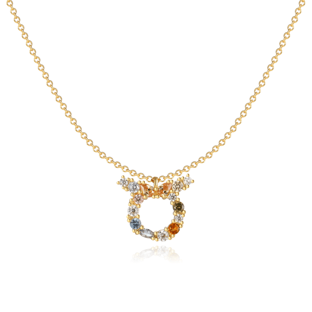Celestia Zodiac Necklace - Sterling Silver Star Sign Pendant