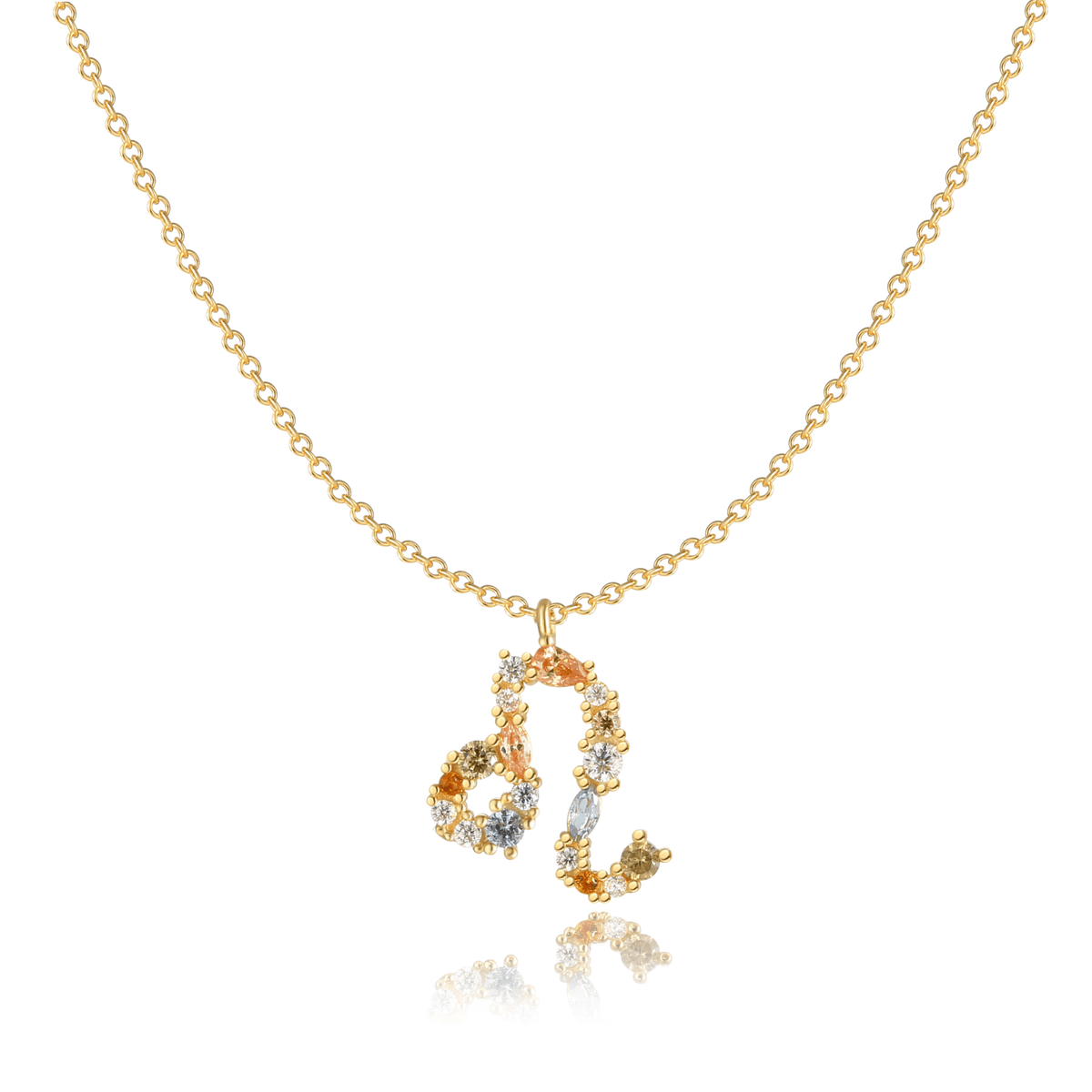 Celestia Zodiac Necklace - Sterling Silver Star Sign Pendant