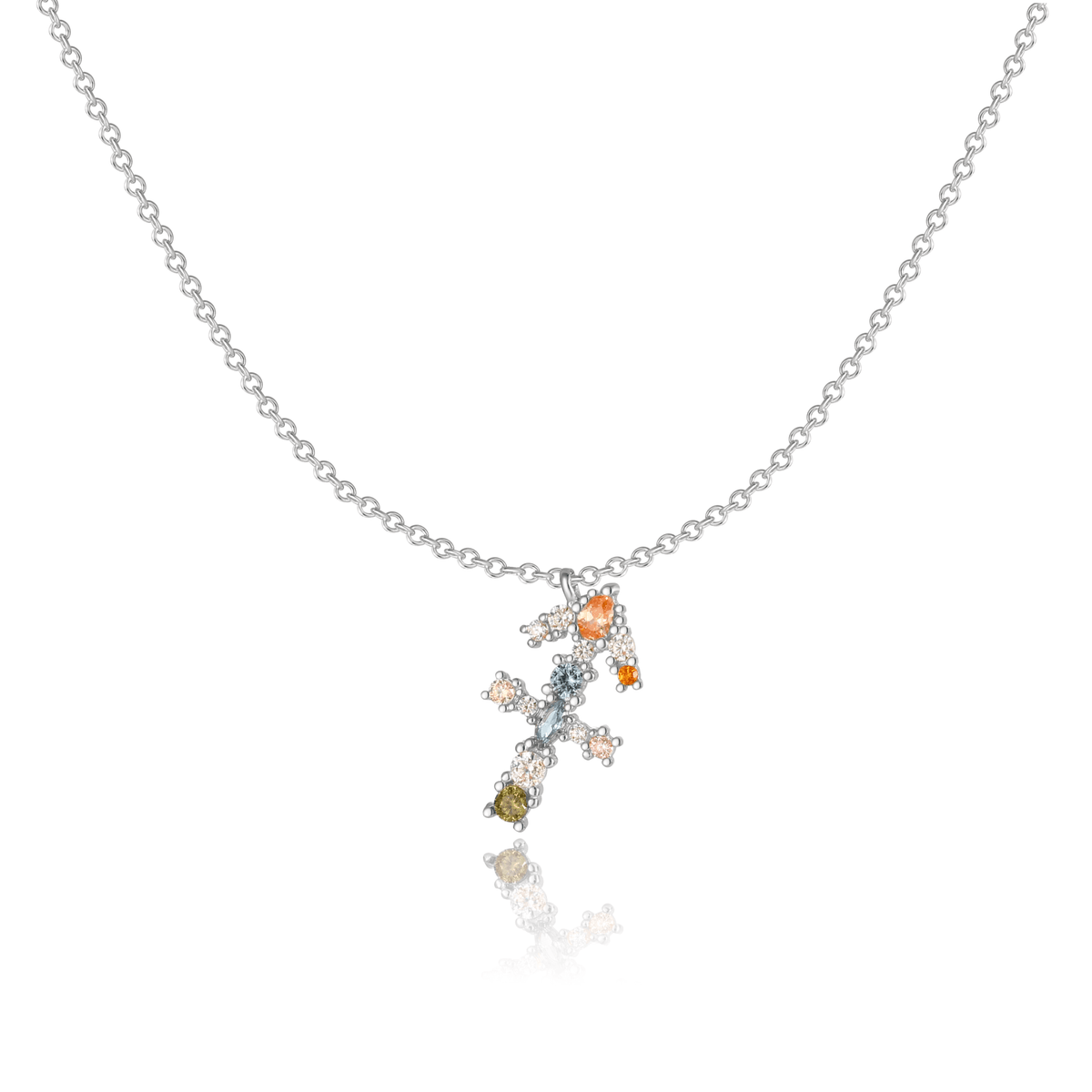 Celestia Zodiac Necklace - Sterling Silver Star Sign Pendant